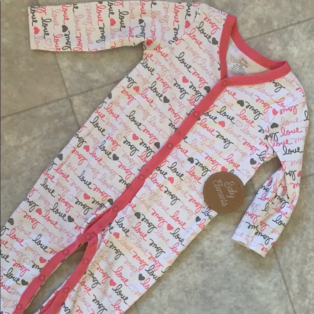 Baby Elements Footie 💯% Cotton 💖🤍